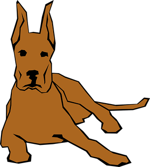 Great Dane Silhouette PNG image