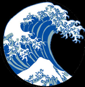 Great Wave Tattoo Design PNG image