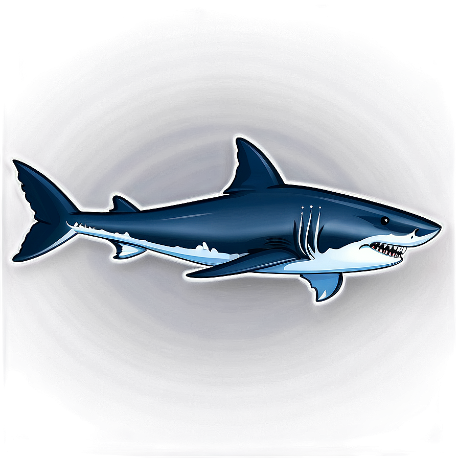 Great White Shark Cartoon Png Ufi90 PNG image