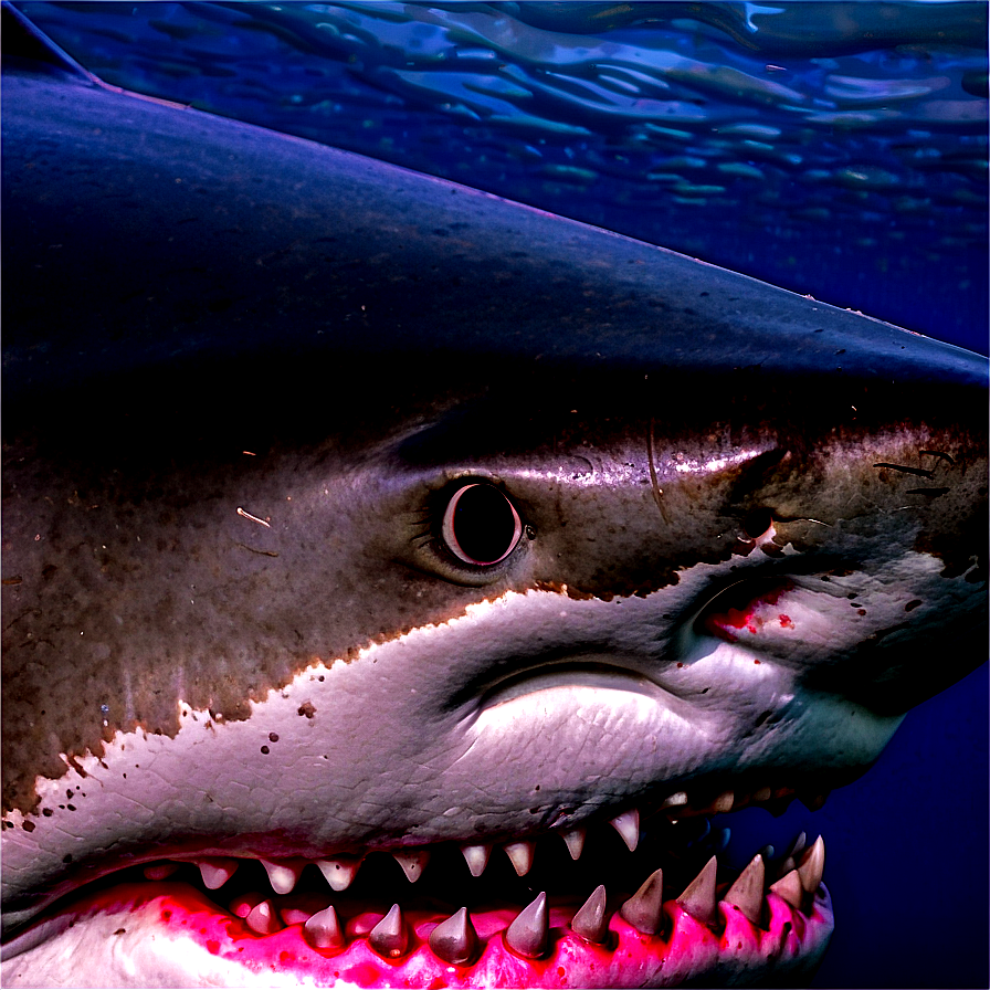 Great White Shark Close-up Png 23 PNG image