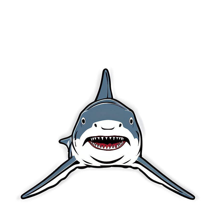 Great White Shark Sketch Png 06122024 PNG image