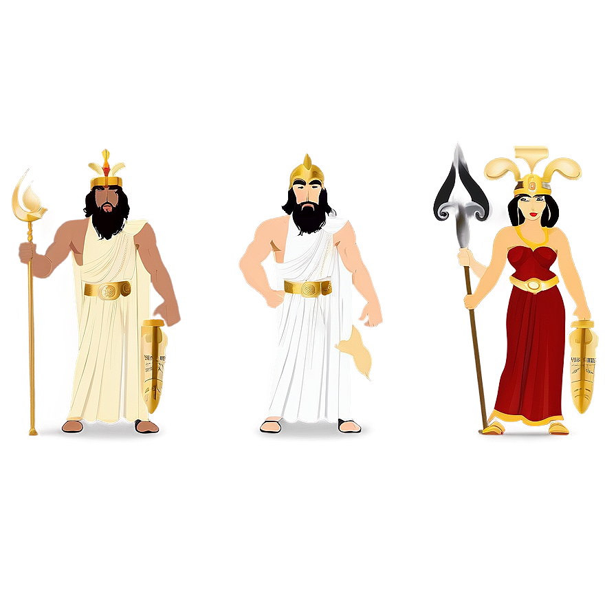 Greek Gods Illustration Png 06252024 PNG image