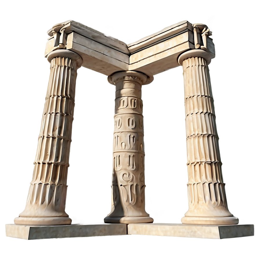 Greek Pillar Facade Png 06212024 PNG image