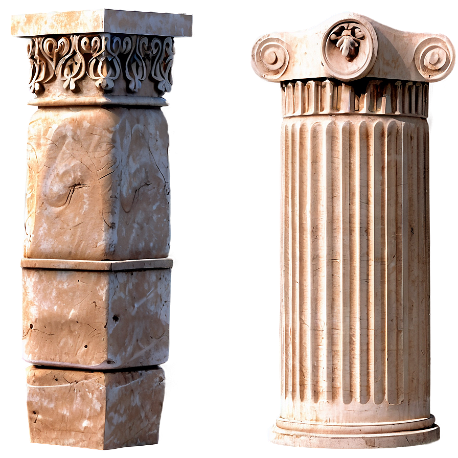 Greek Pillar Facade Png 06212024 PNG image