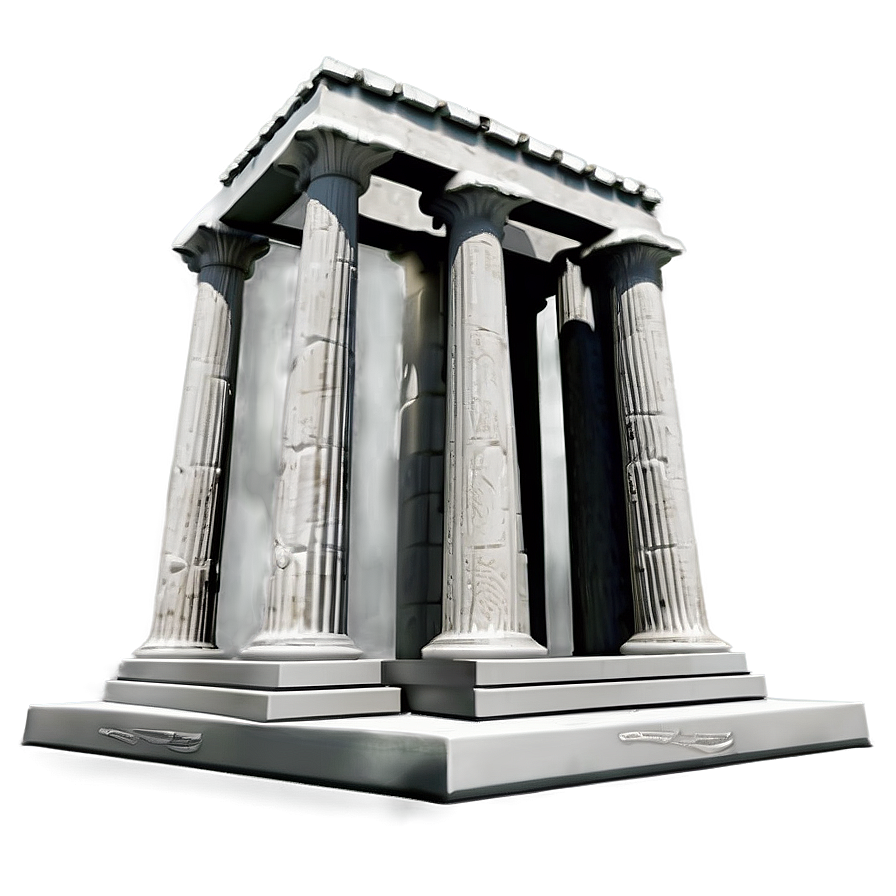 Greek Pillar Outline Png 06212024 PNG image