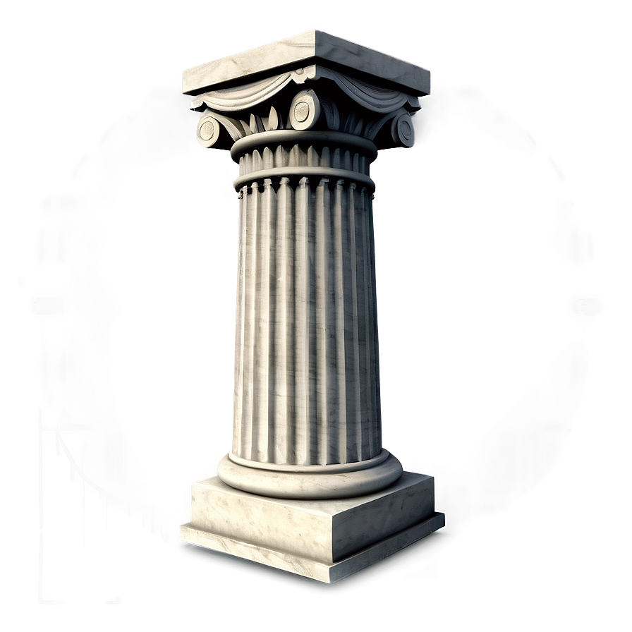 Greek Pillar Representation Png 4 PNG image