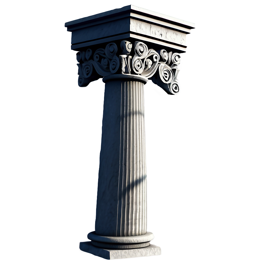 Greek Pillar Sculpture Png 06212024 PNG image