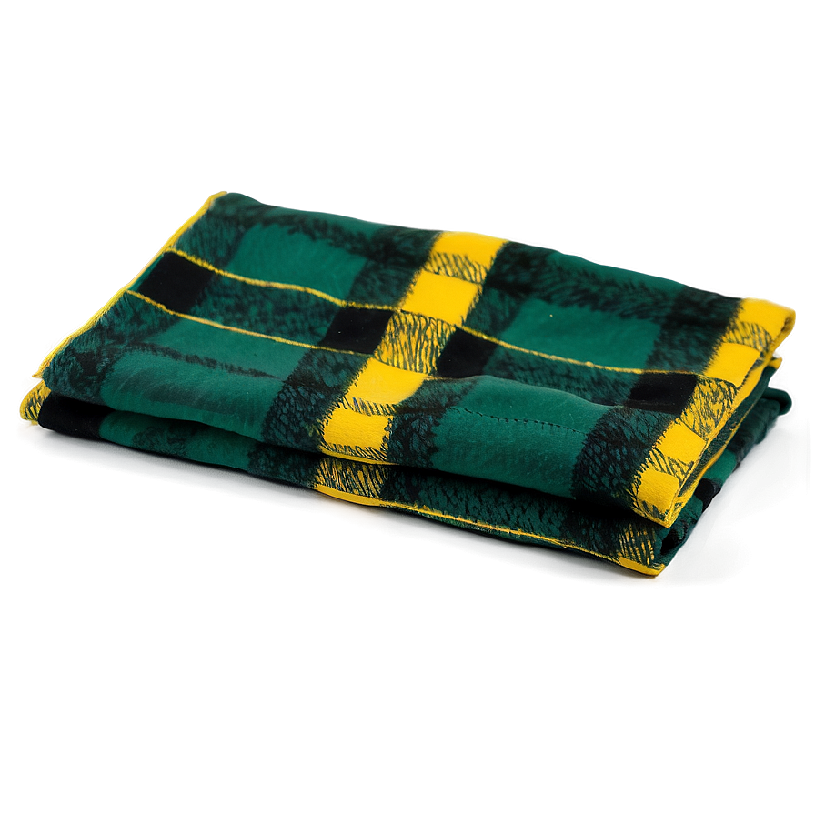 Green And Yellow Flannel Png 06212024 PNG image