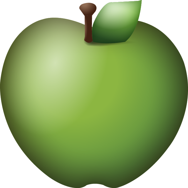Green Apple Graphic PNG image