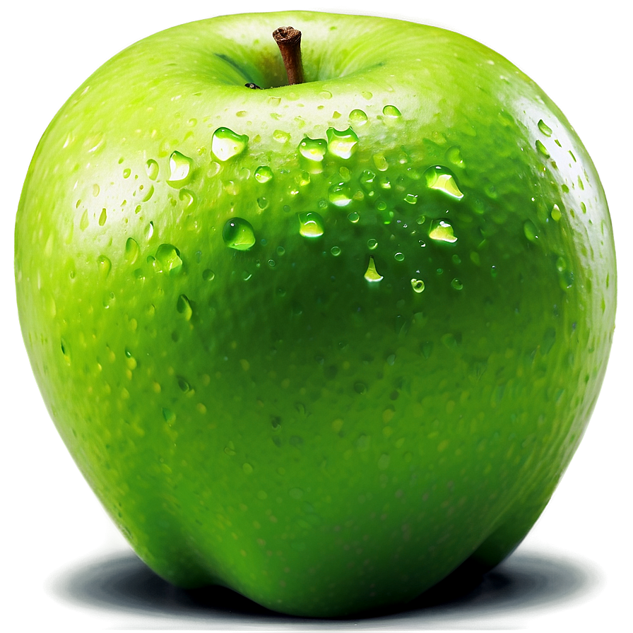 Green Apple With Bite Mark Png 5 PNG image