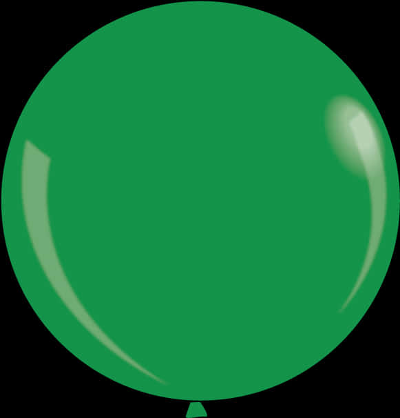 Green Balloon Simple Background PNG image