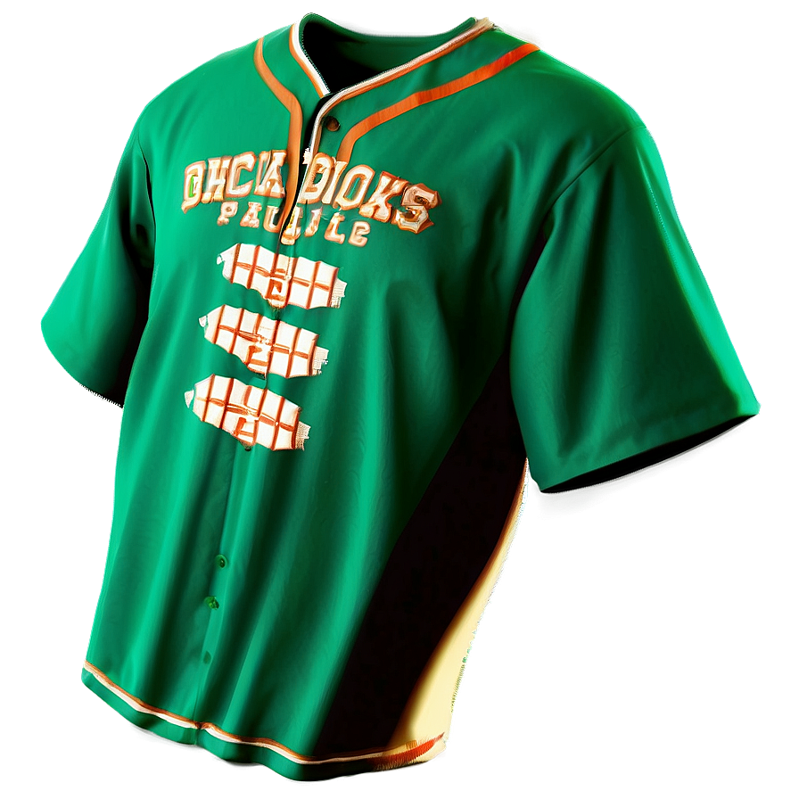 Green Baseball Jersey Png Oon87 PNG image