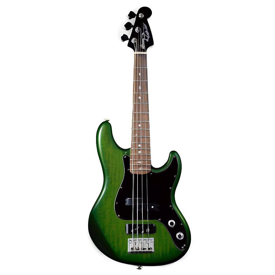 Green Bass Guitar Png 44 PNG image