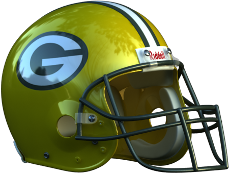Green Bay Packers Football Helmet PNG image