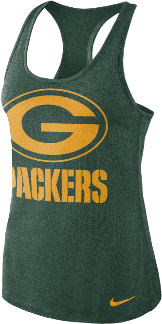 Green Bay Packers Nike Tank Top PNG image