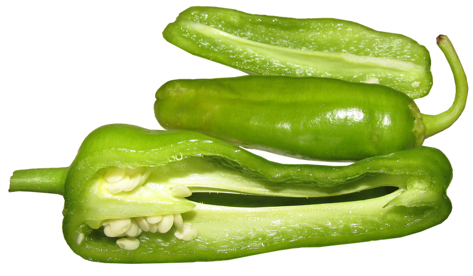 Green Bell Pepper Sliced PNG image