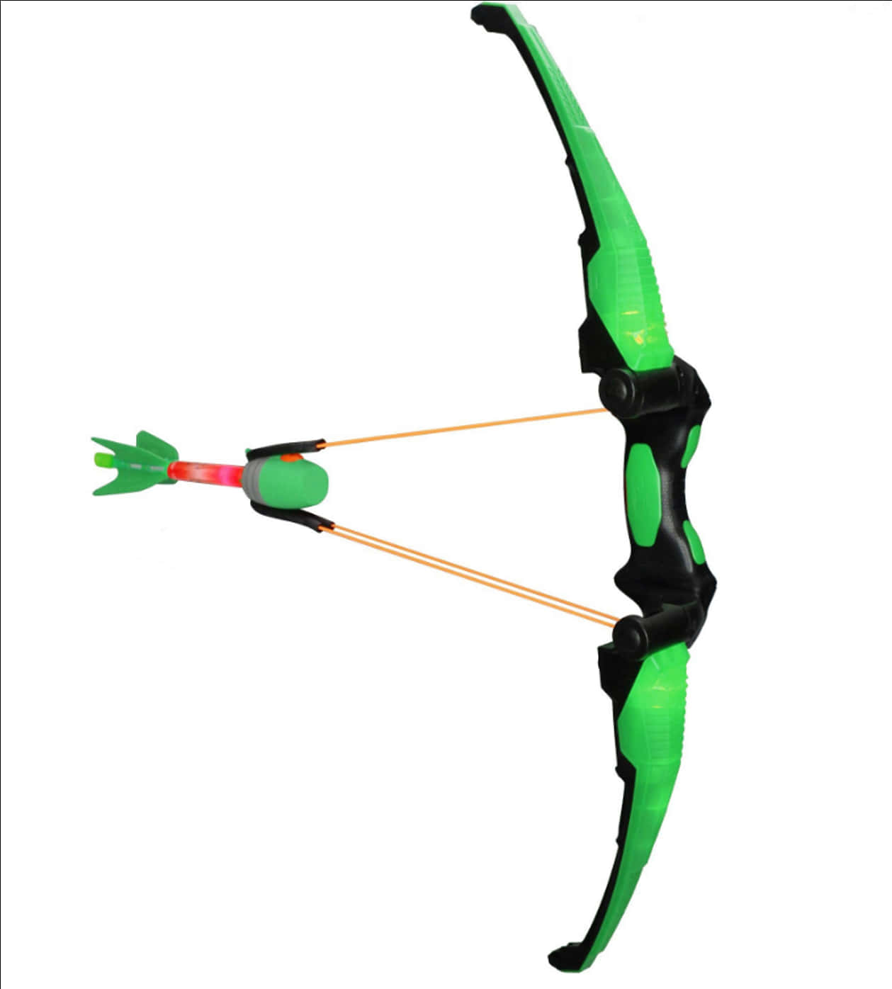 Green Black Plastic Bowand Arrow Toy PNG image