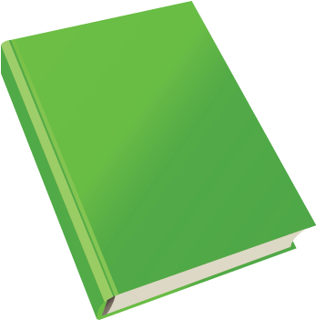 Green Blank Book Cover PNG image