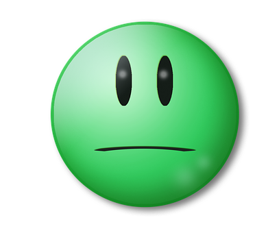 Green Bored Emoji PNG image