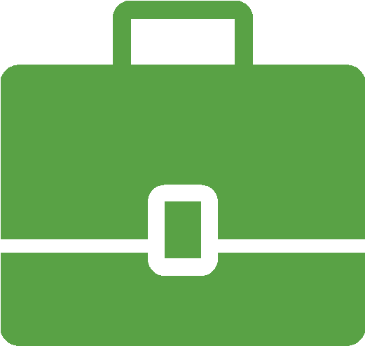 Green Briefcase Icon PNG image