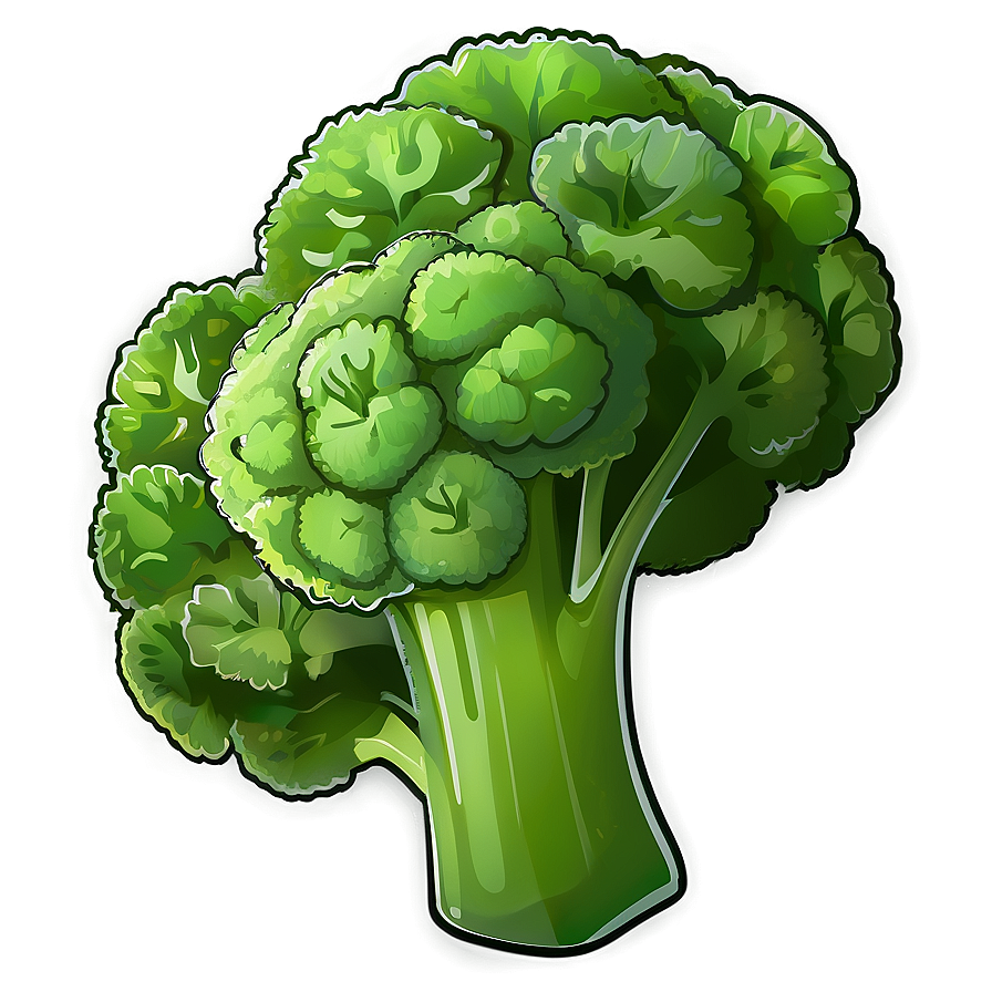 Green Broccoli Icon Png 05232024 PNG image