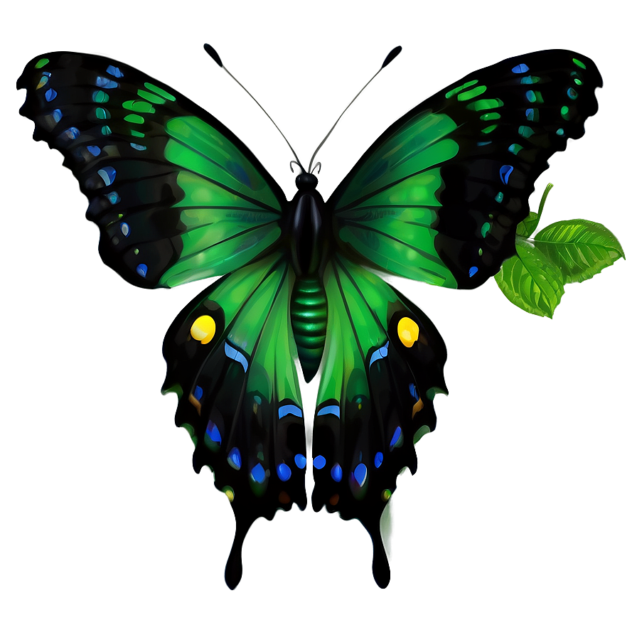 Green Butterfly In Nature Png 06202024 PNG image