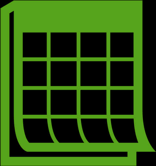 Green Calendar Icon PNG image