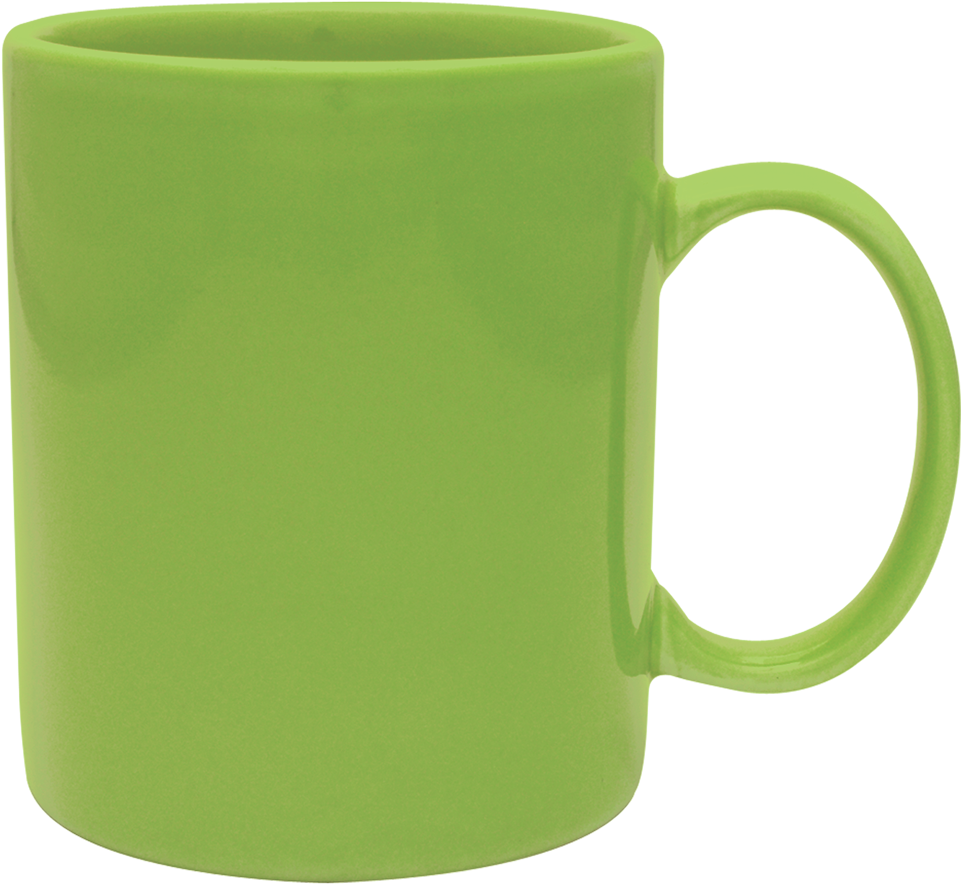 Green Ceramic Mug PNG image