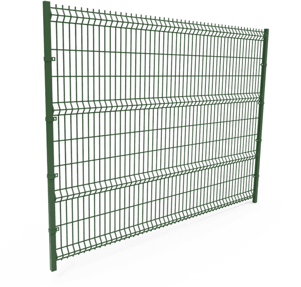 Green Chain Link Fence Panel PNG image