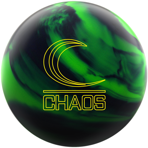 Green Chaos Bowling Ball PNG image