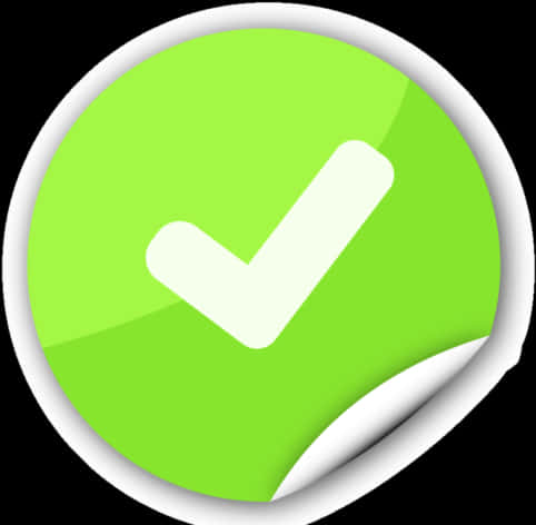 Green Check Mark Icon PNG image