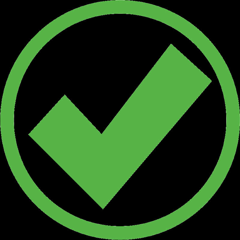 Green Check Mark Icon PNG image