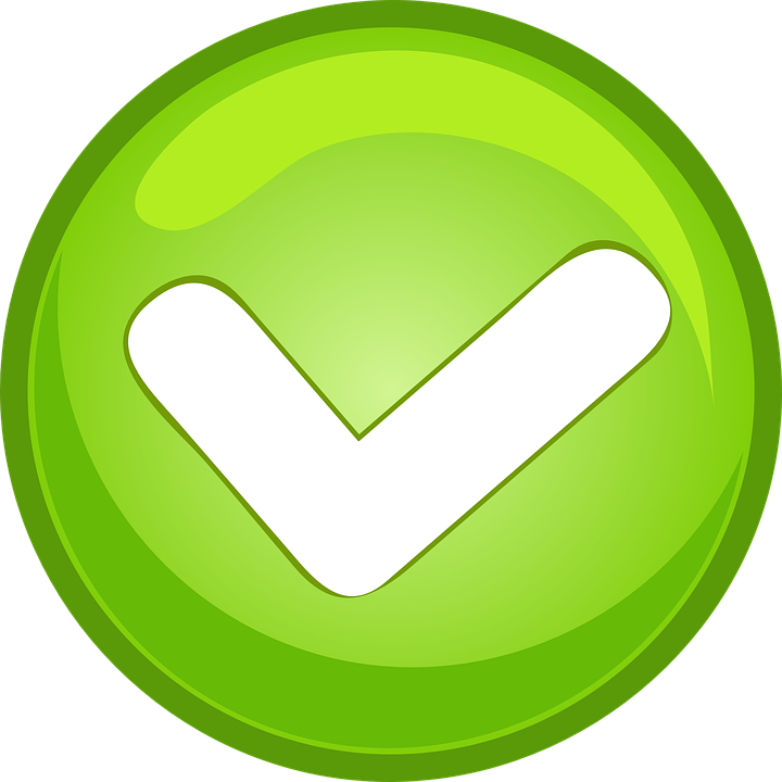 Green Checkmark Button PNG image