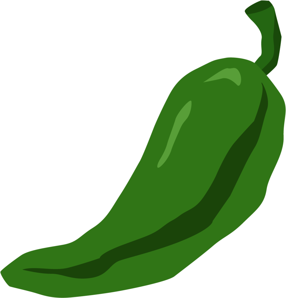 Green Chili Pepper Vector PNG image