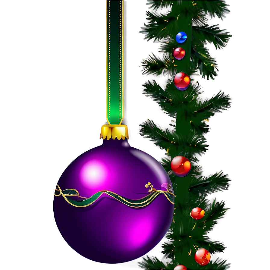 Green Christmas Ornaments Png Mwp34 PNG image