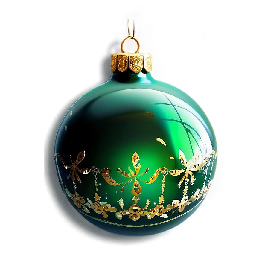 Green Christmas Ornaments Png Xtc PNG image