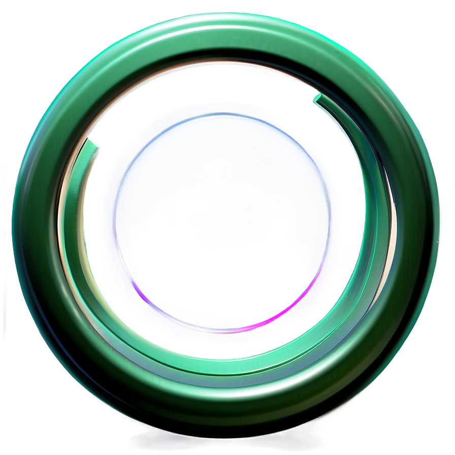 Green Circle In 3d Png 13 PNG image