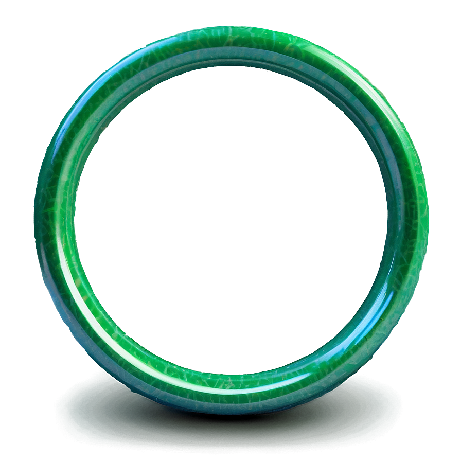 Green Circle In 3d Png Mun PNG image