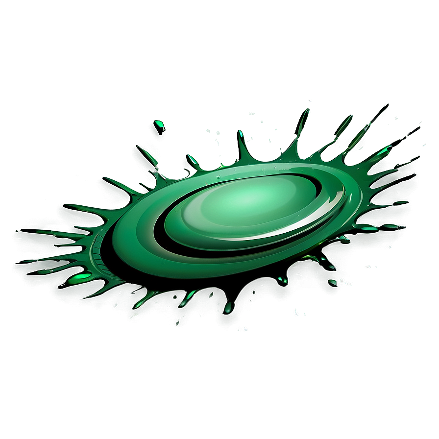 Green Circle Splash Design Png Vfo34 PNG image