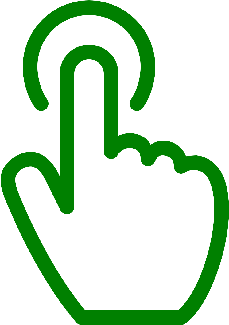 Green Click Icon PNG image