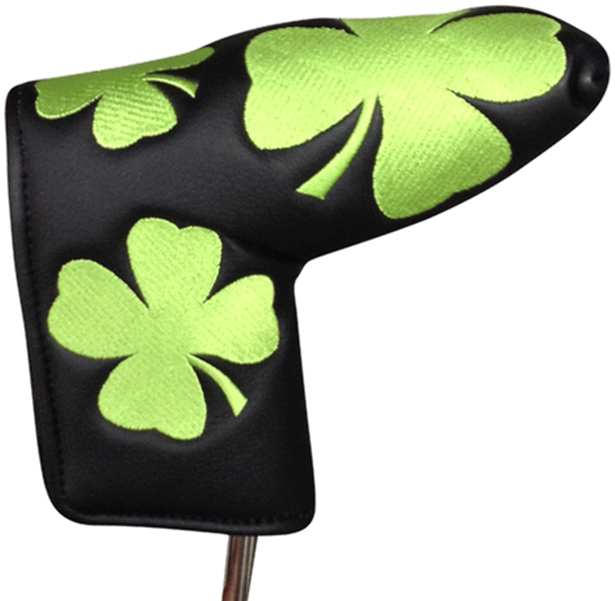 Green Clover Golf Putter Cover PNG image