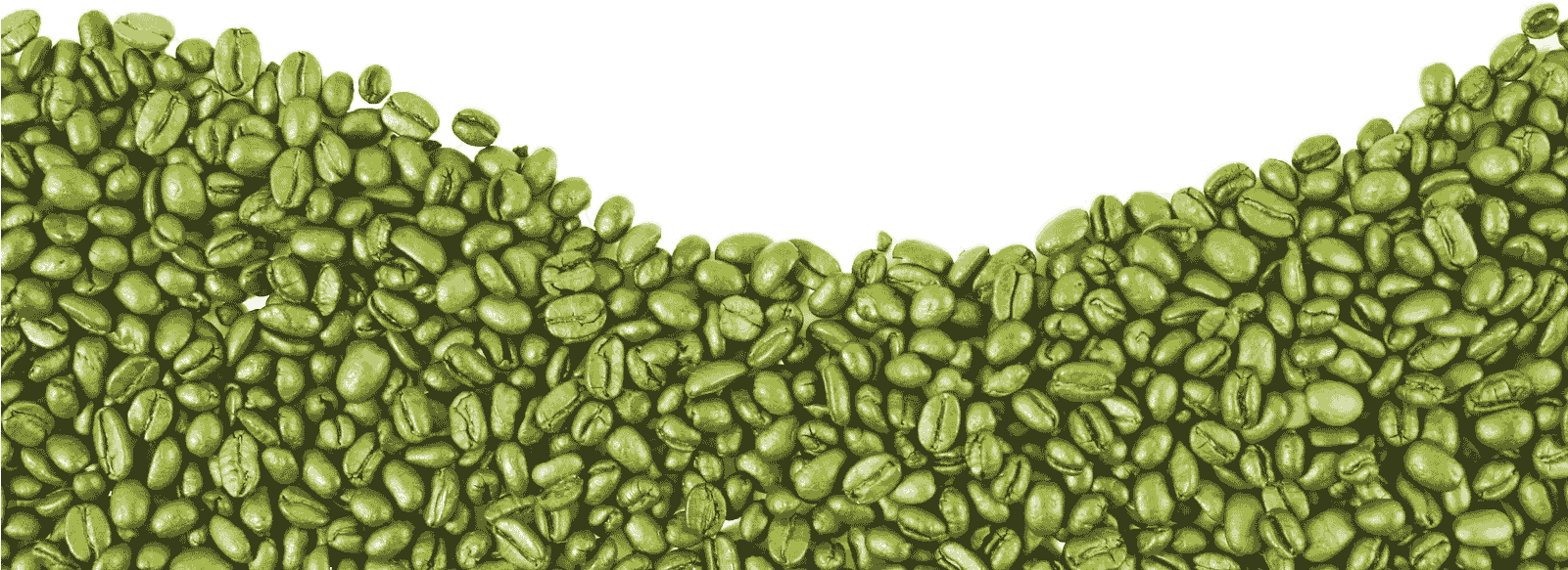 Green Coffee Beans Wave Pattern PNG image