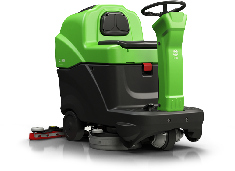 Green Commercial Floor Cleaning Machine PNG image