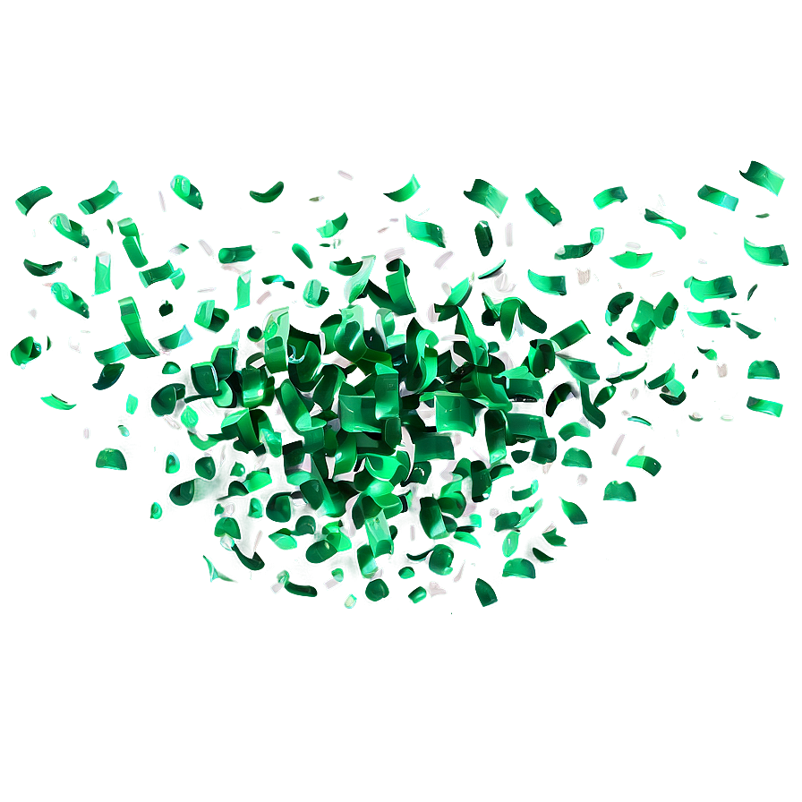 Green Confetti Png 04292024 PNG image