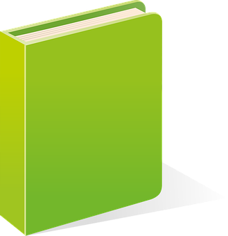 Green Cover Book Vector PNG image