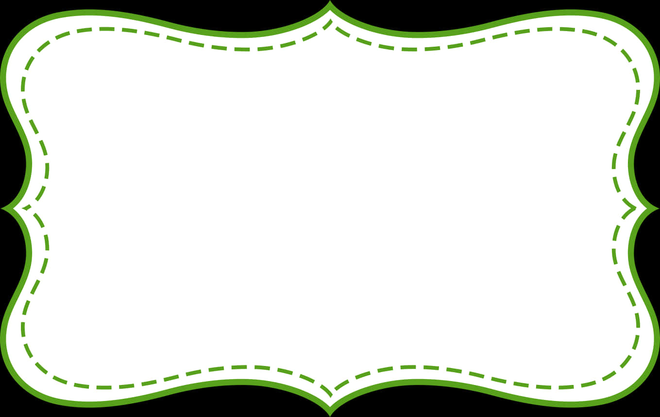 Green Decorative Frame Template PNG image