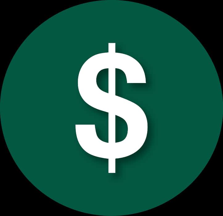 Green Dollar Sign Icon PNG image