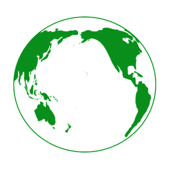 Green Earth Graphic PNG image