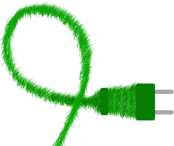 Green Energy Concept Plug PNG image