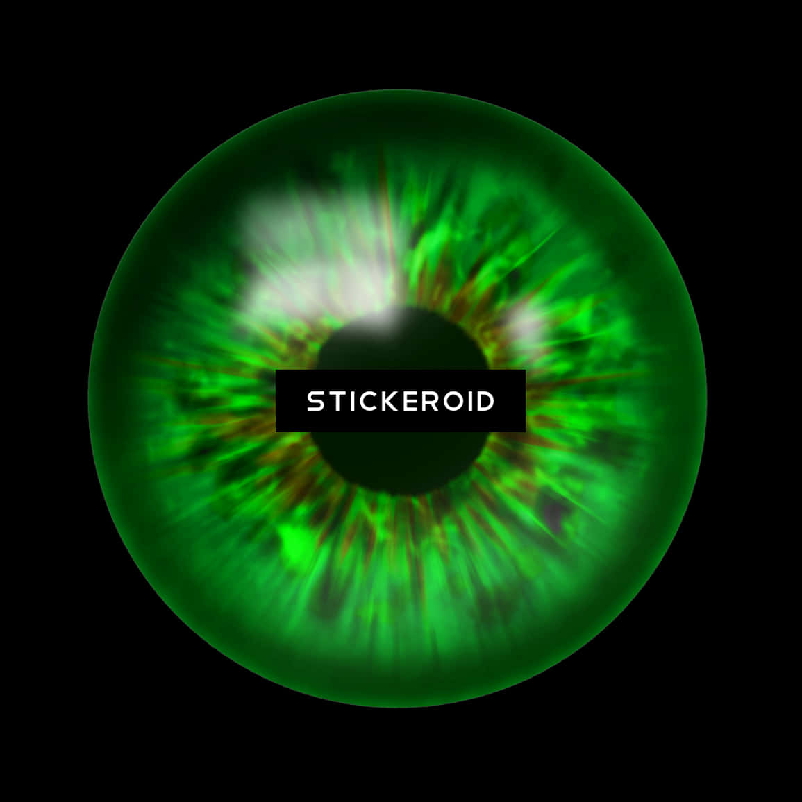 Green Eye Lens Graphic PNG image